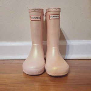 Pink Hunter Girls Rain Boots